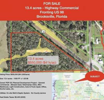 Residential Land For Sale in Brooksville, Florida