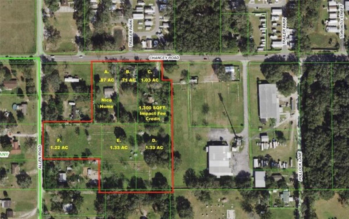 Picture of Residential Land For Sale in Zephyrhills, Florida, United States