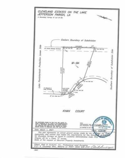 Residential Land For Sale in Metairie, Louisiana