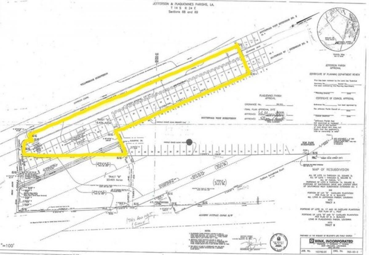 Picture of Residential Land For Sale in Gretna, Louisiana, United States