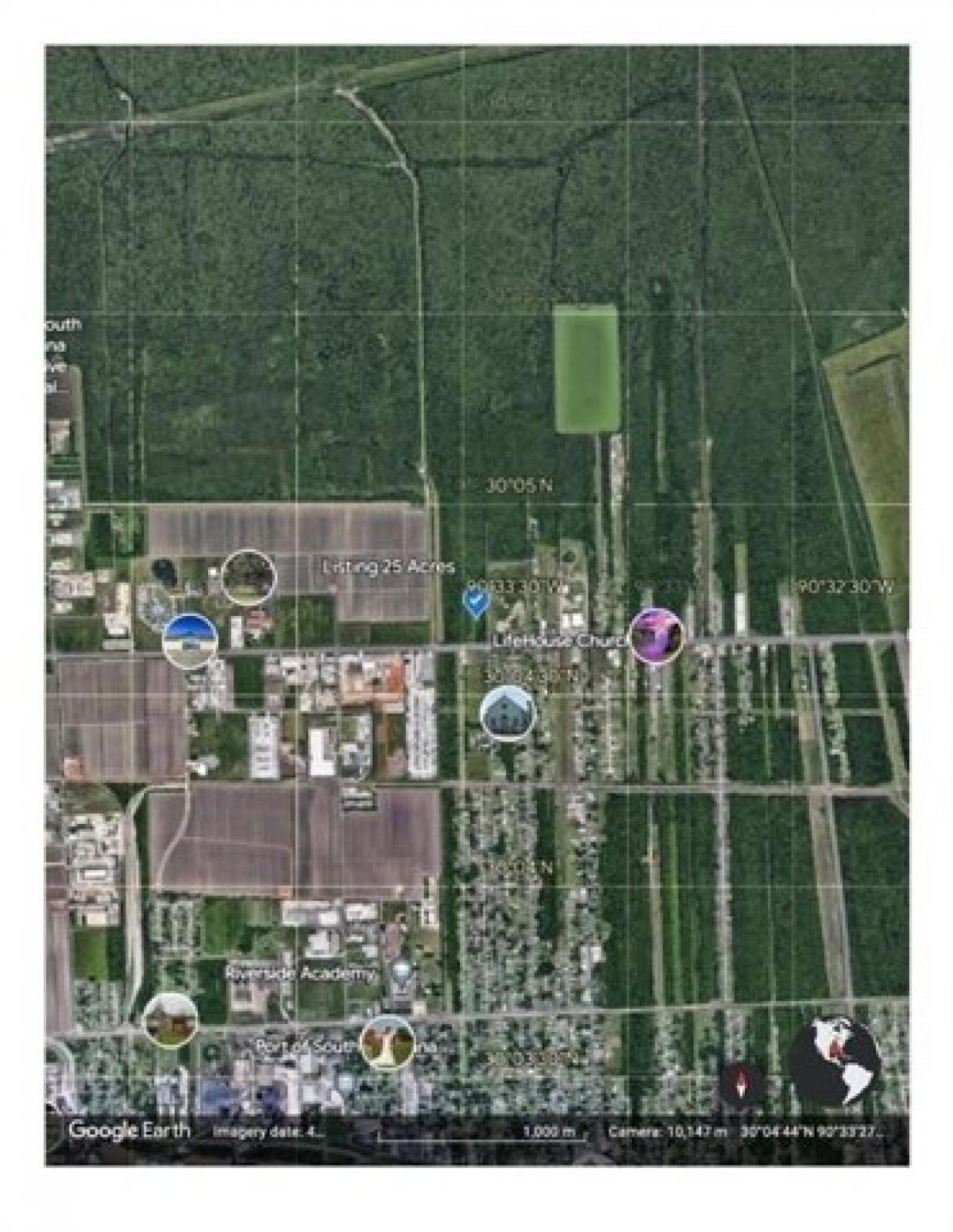 Picture of Residential Land For Sale in Reserve, Louisiana, United States