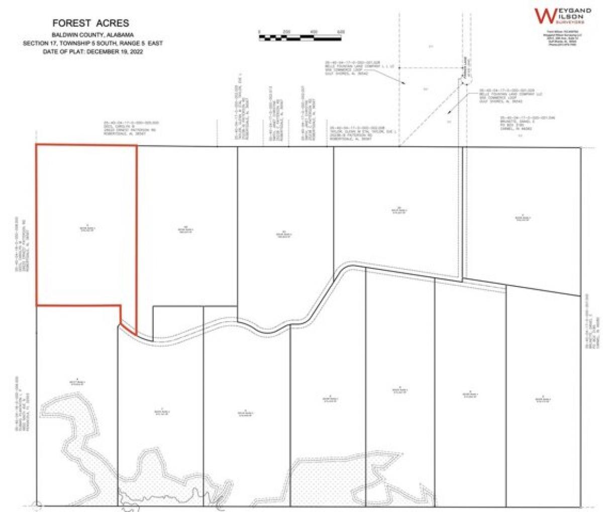 Picture of Residential Land For Sale in Robertsdale, Alabama, United States