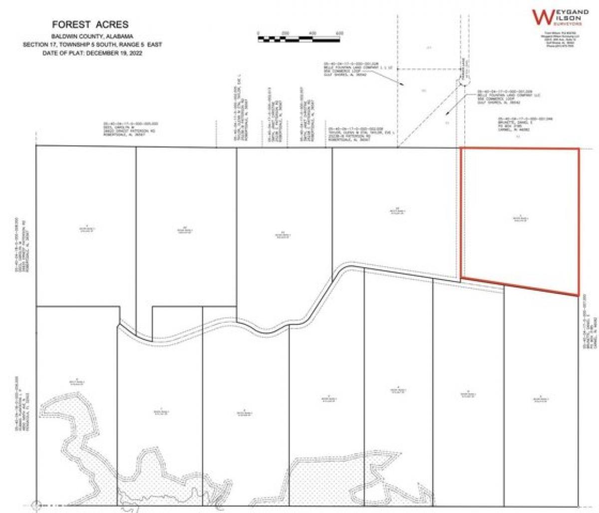 Picture of Residential Land For Sale in Robertsdale, Alabama, United States