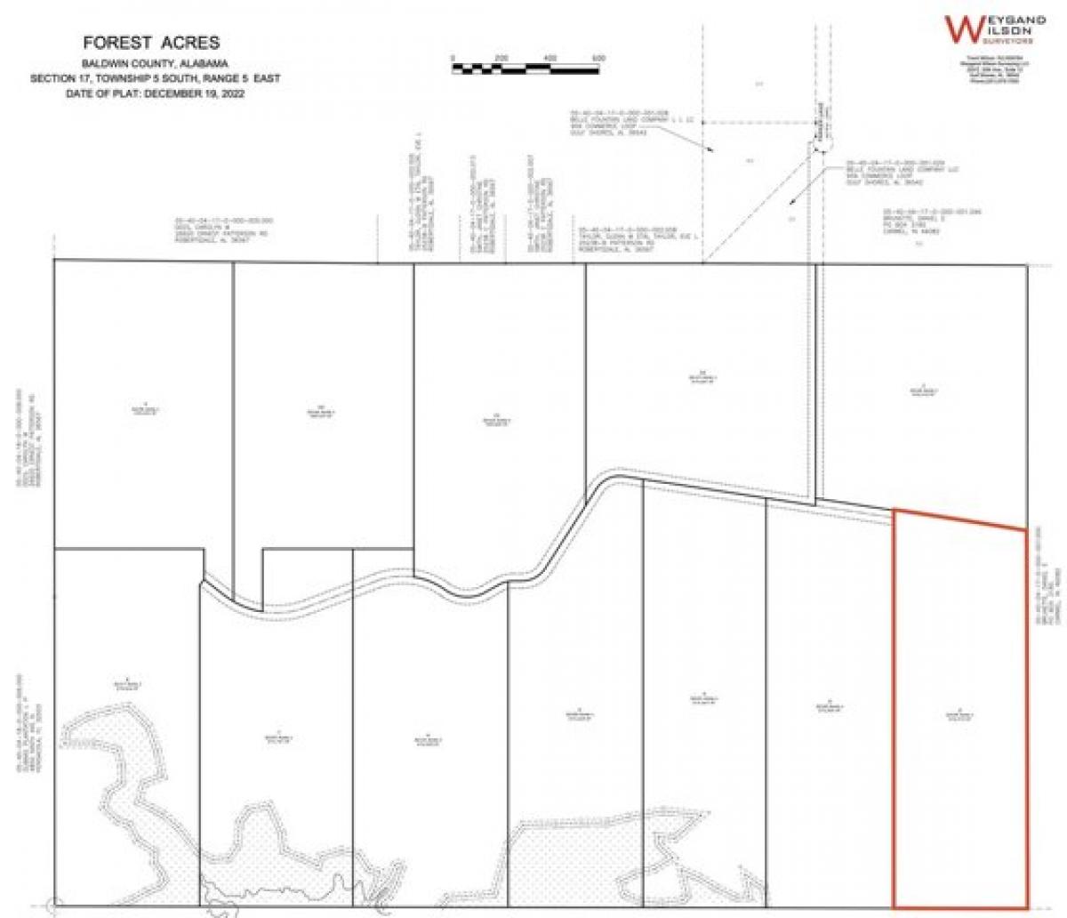 Picture of Residential Land For Sale in Robertsdale, Alabama, United States