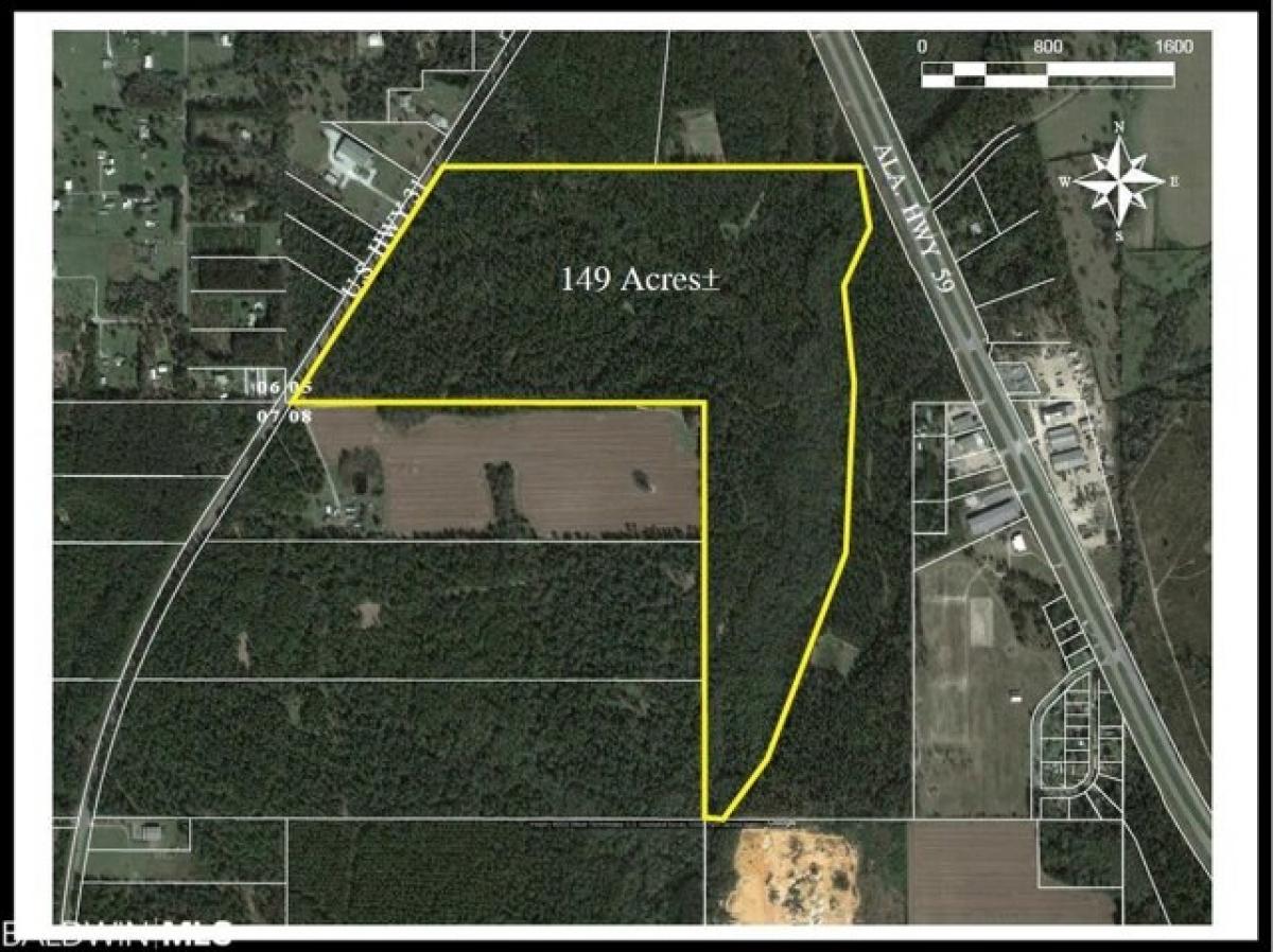 Picture of Residential Land For Sale in Loxley, Alabama, United States