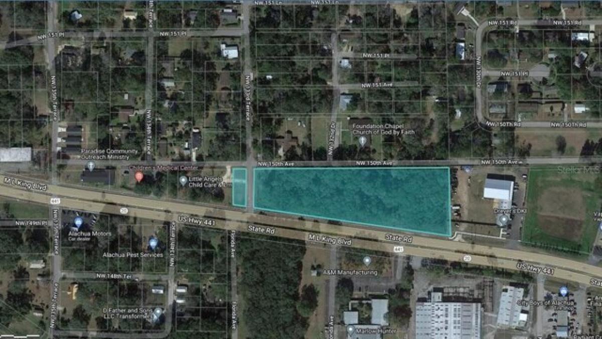 Picture of Residential Land For Sale in Alachua, Florida, United States