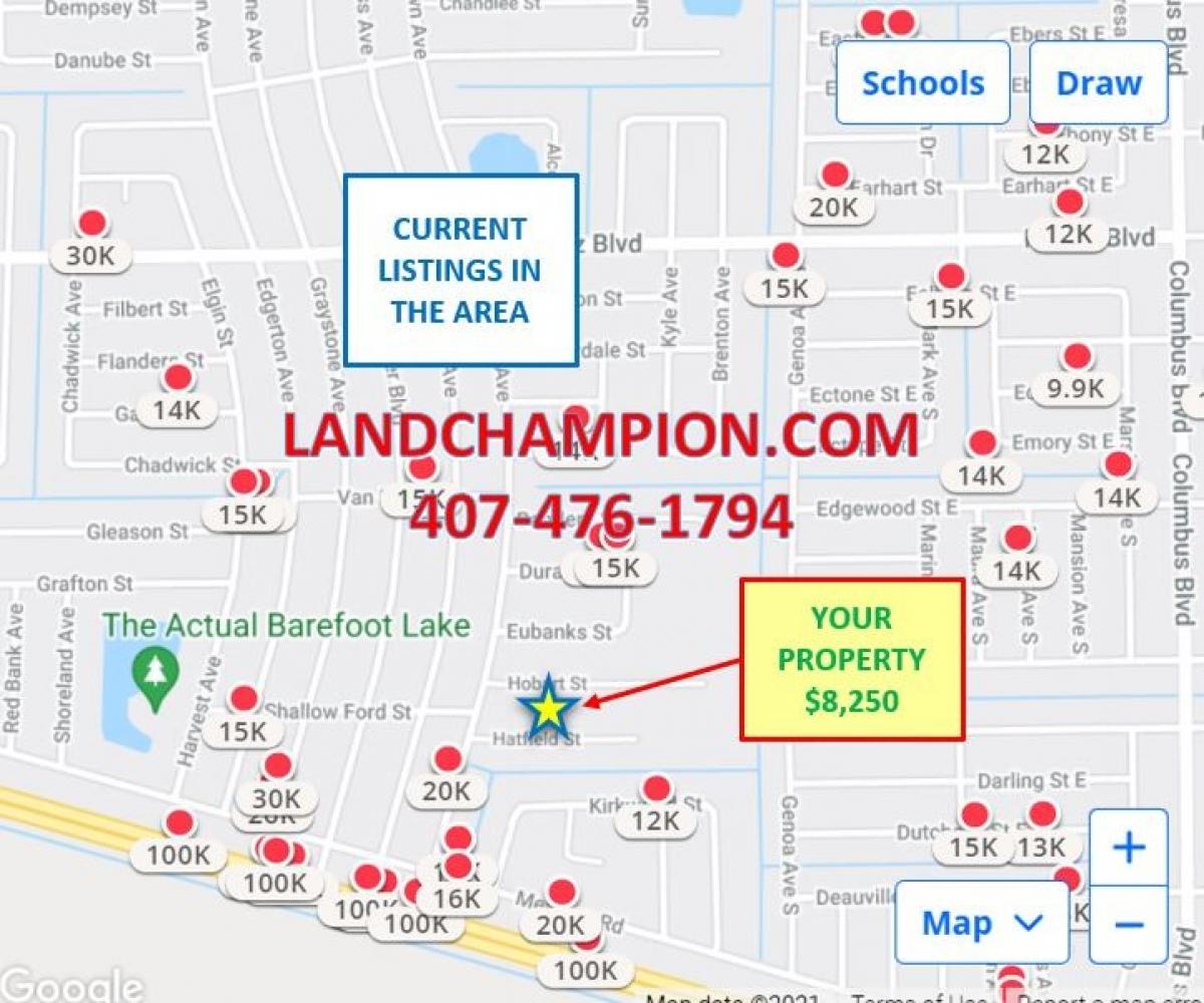 Picture of Residential Land For Sale in Lehigh Acres, Florida, United States