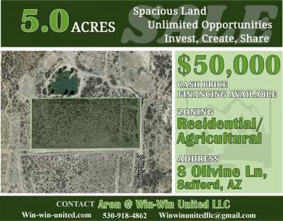 Residential Land For Sale in Safford, Arizona