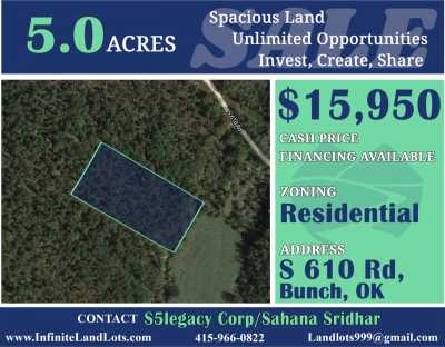 Residential Land For Sale in Bunch, Oklahoma