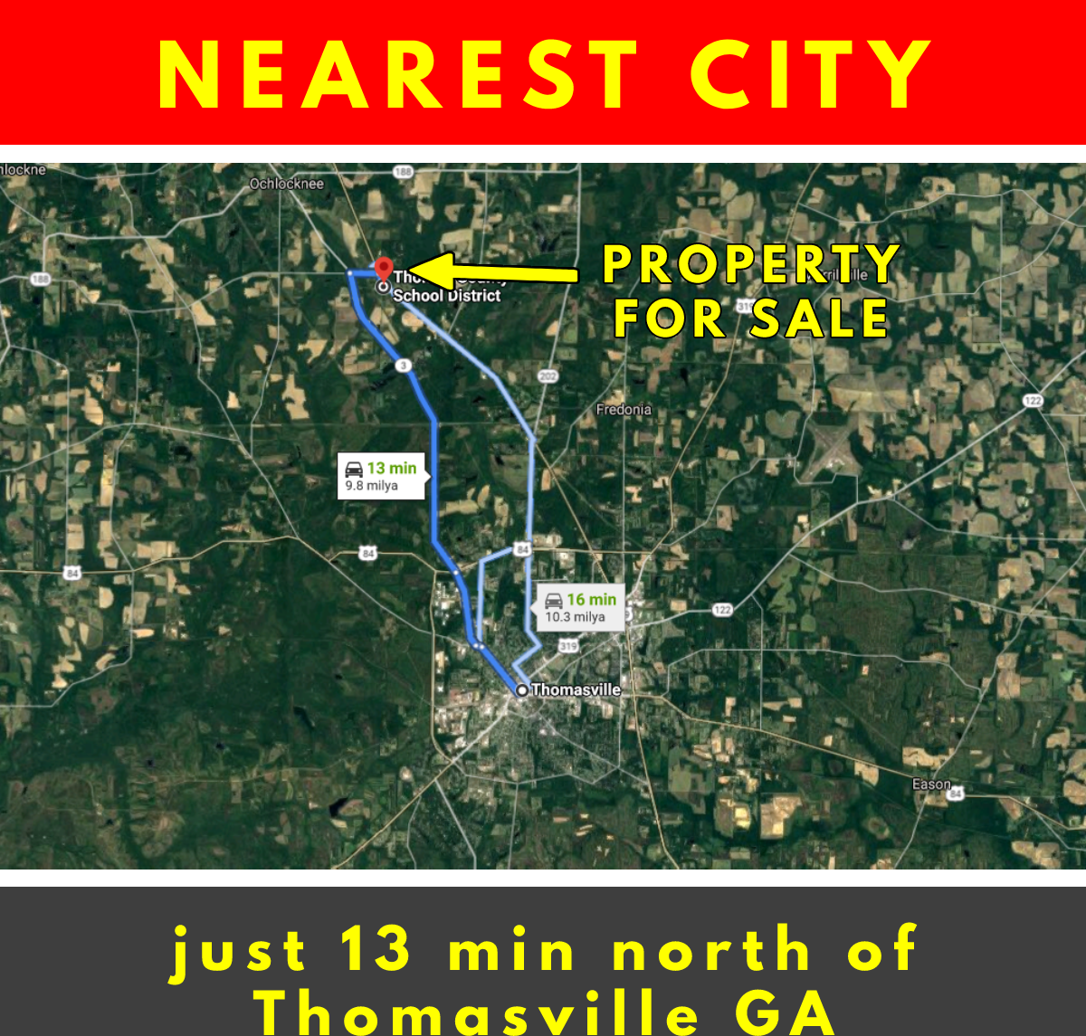 Picture of Residential Land For Sale in Ochlocknee, Georgia, United States