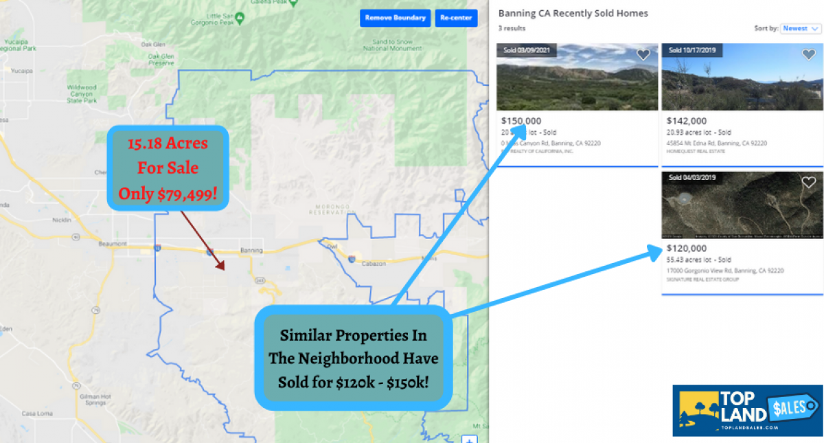 Picture of Residential Land For Sale in Banning, California, United States