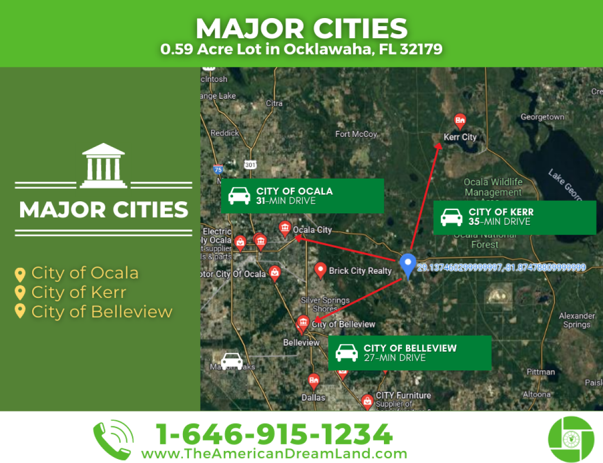 Picture of Residential Land For Sale in Ocklawaha, Florida, United States