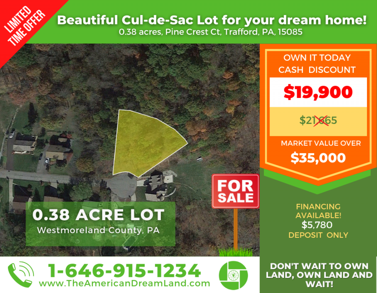 Picture of Residential Land For Sale in Irwin, Pennsylvania, United States