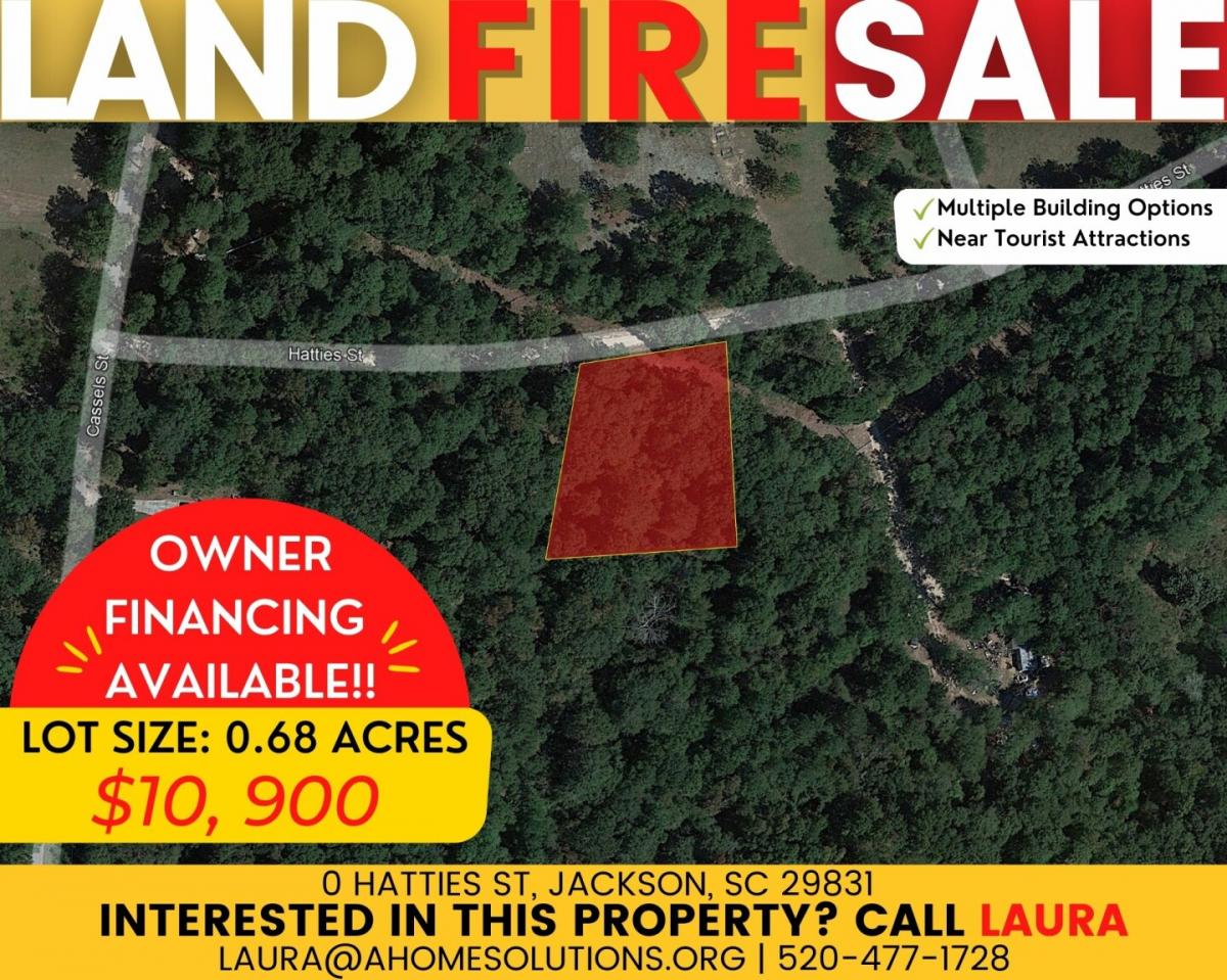 Picture of Residential Land For Sale in Jackson, South Carolina, United States