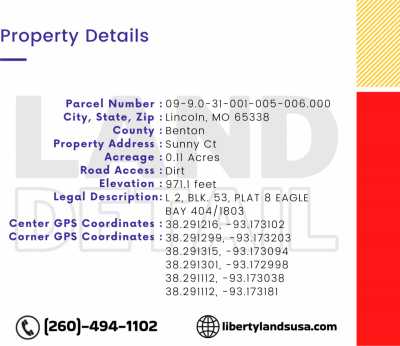 Residential Land For Sale in Lincoln, Missouri