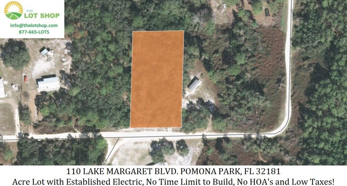 Picture of Residential Land For Sale in Pomona Park, Florida, United States