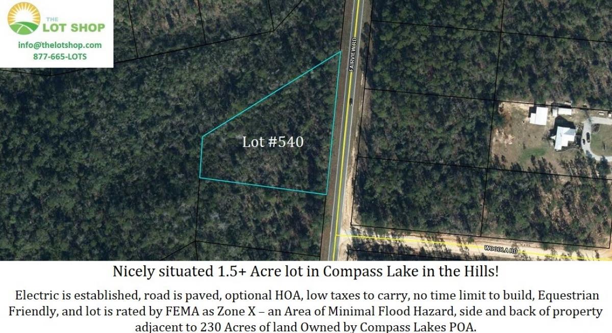 Picture of Residential Land For Sale in Marianna, Florida, United States