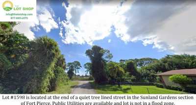 Residential Land For Sale in Fort Pierce, Florida