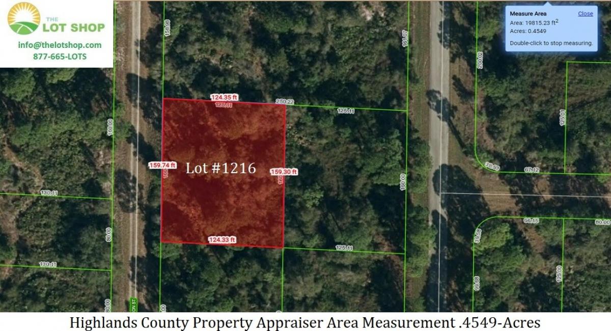 Picture of Residential Land For Sale in Lake Placid, Florida, United States