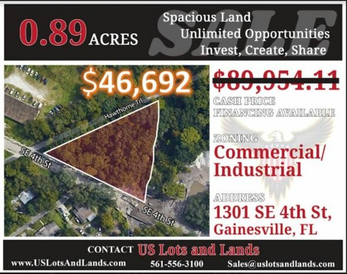 Picture of Residential Land For Sale in Gainesville, Florida, United States