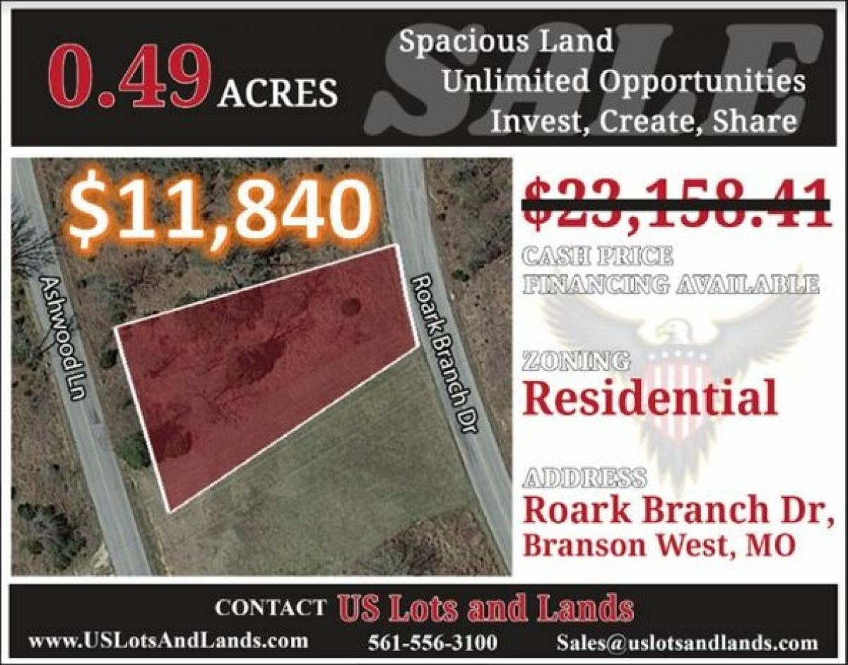 Picture of Residential Land For Sale in Branson West, Missouri, United States