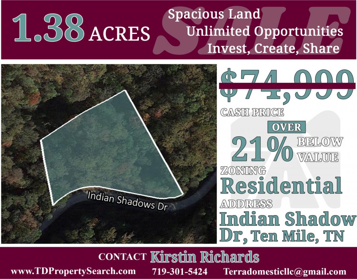 Picture of Residential Land For Sale in Ten Mile, Tennessee, United States