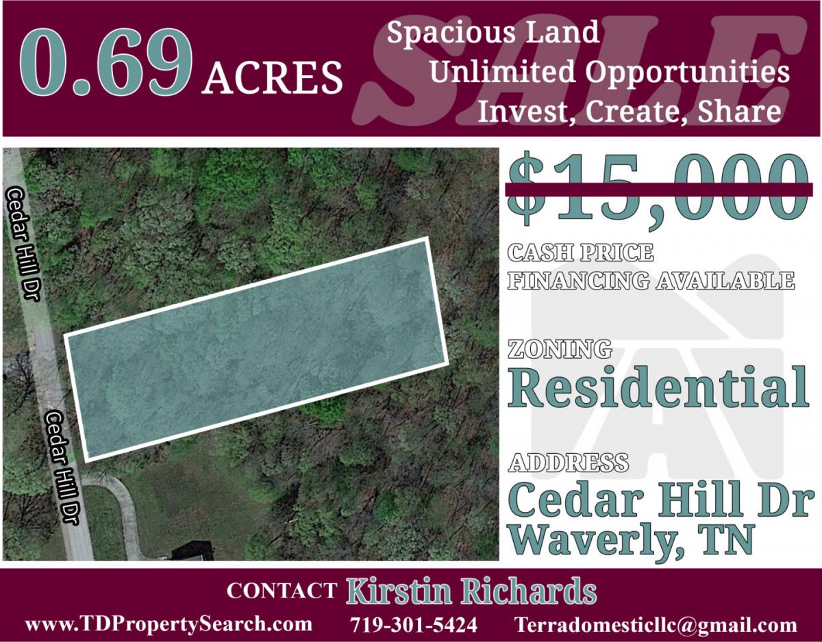 Picture of Residential Land For Sale in Waverly, Tennessee, United States