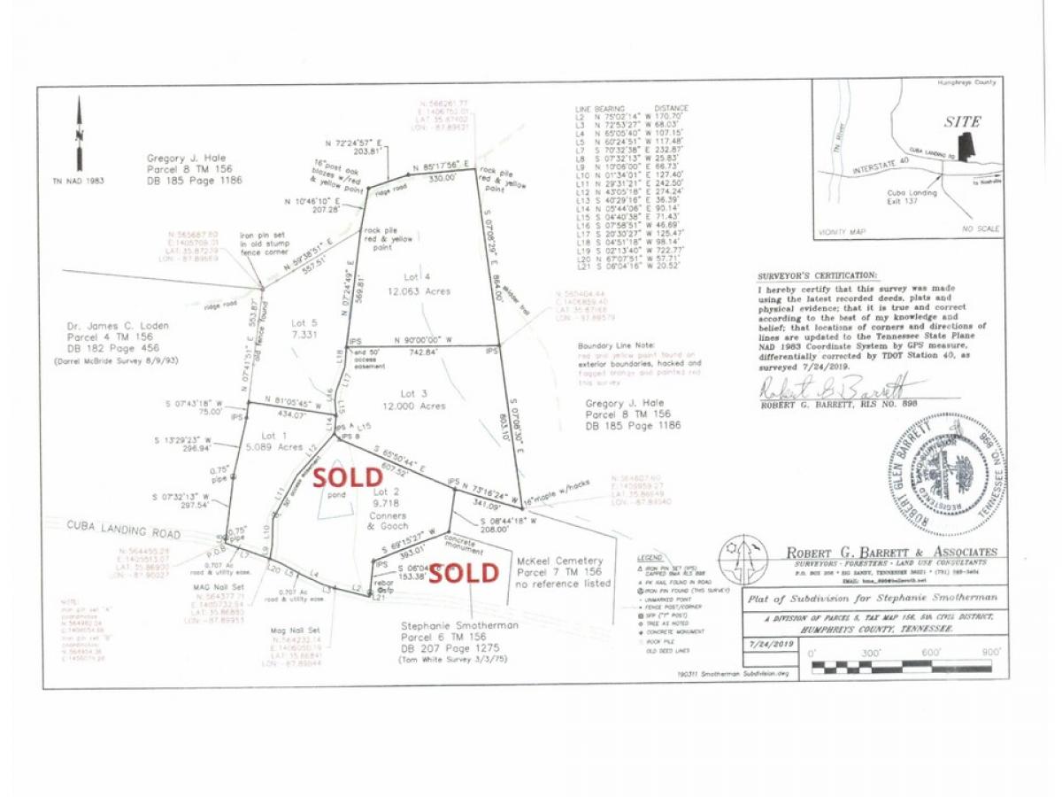 Picture of Residential Land For Sale in Waverly, Tennessee, United States