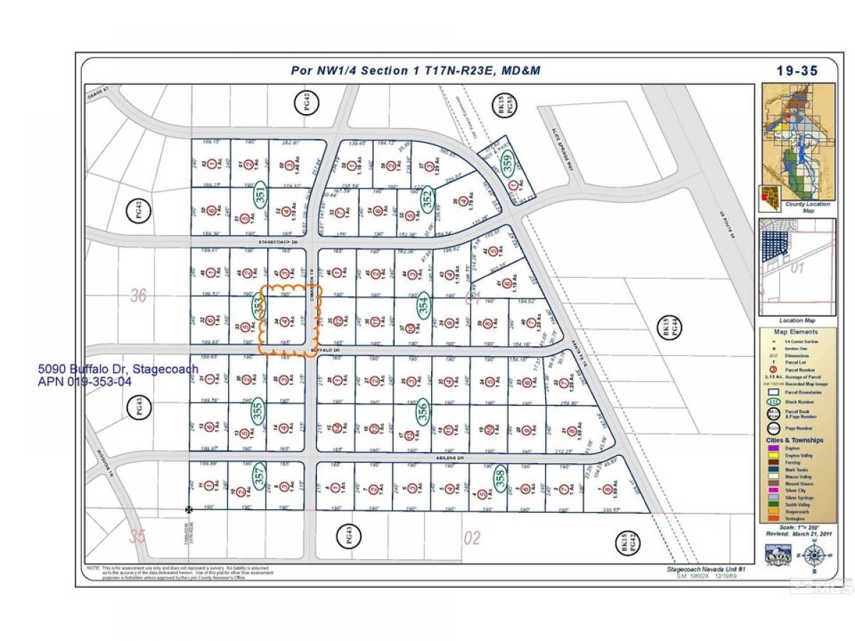 Picture of Residential Land For Sale in Stagecoach, Nevada, United States