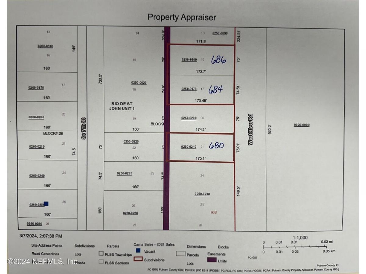 Picture of Residential Land For Sale in Palatka, Florida, United States