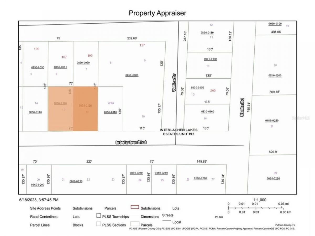 Picture of Residential Land For Sale in Interlachen, Florida, United States