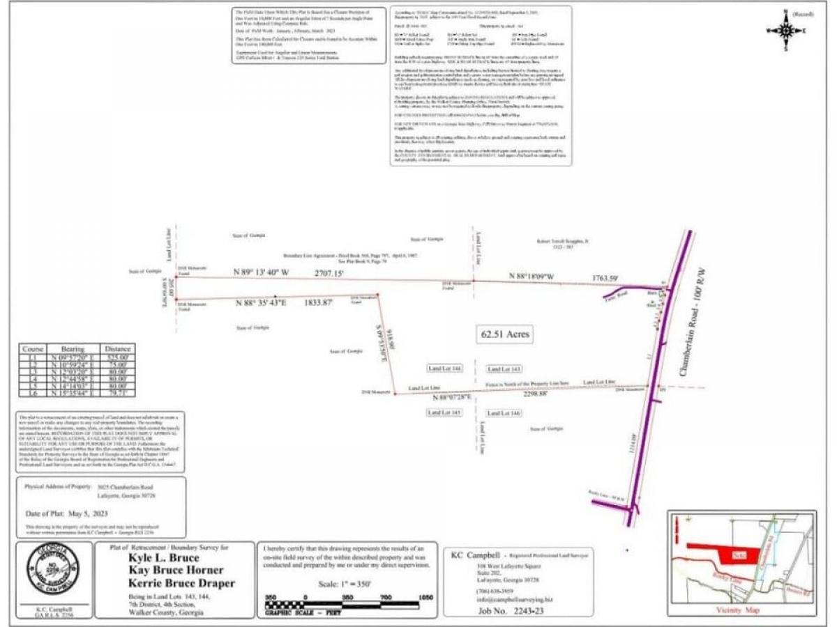 Picture of Residential Land For Sale in Lafayette, Georgia, United States