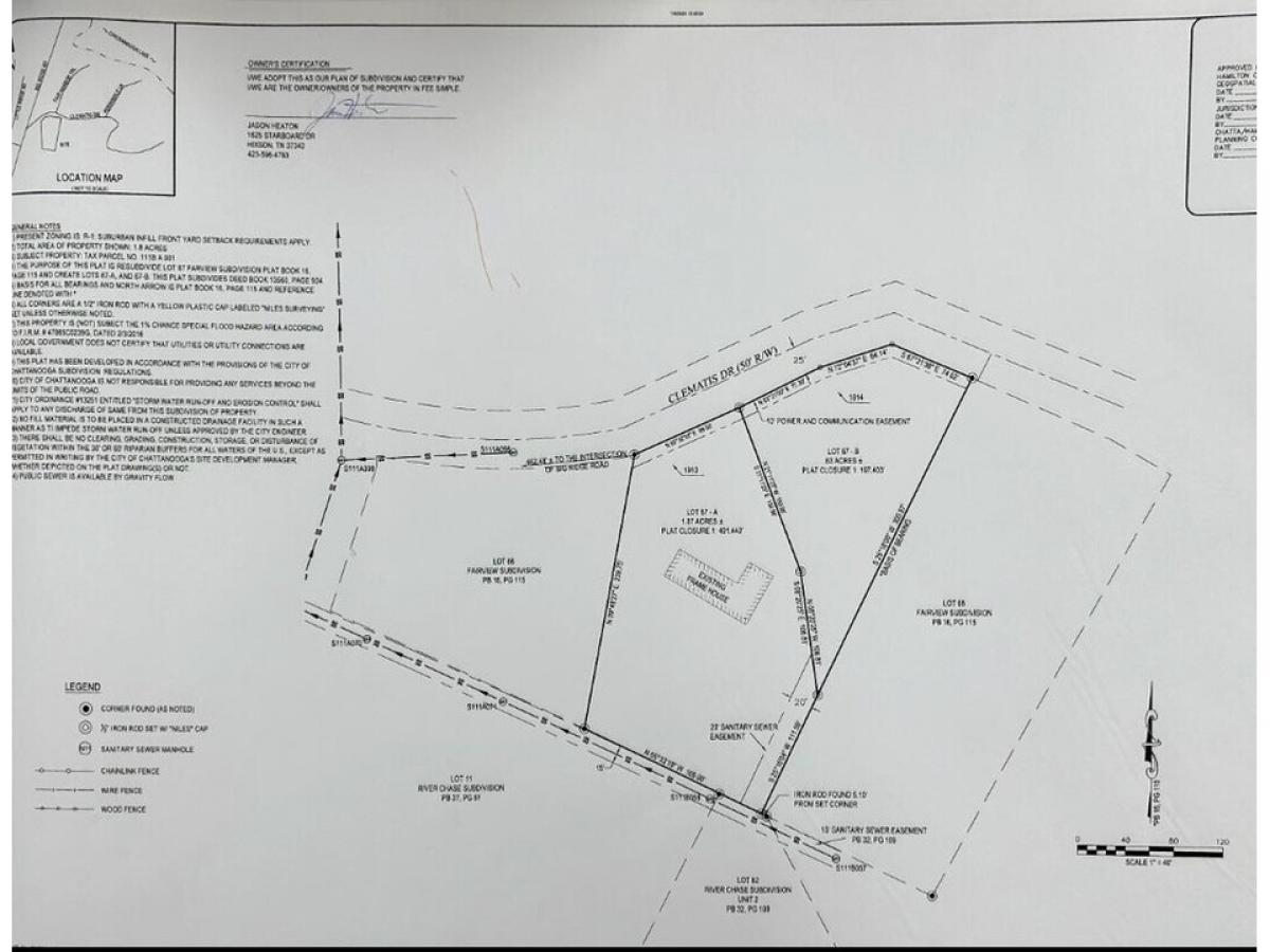 Picture of Residential Land For Sale in Hixson, Tennessee, United States