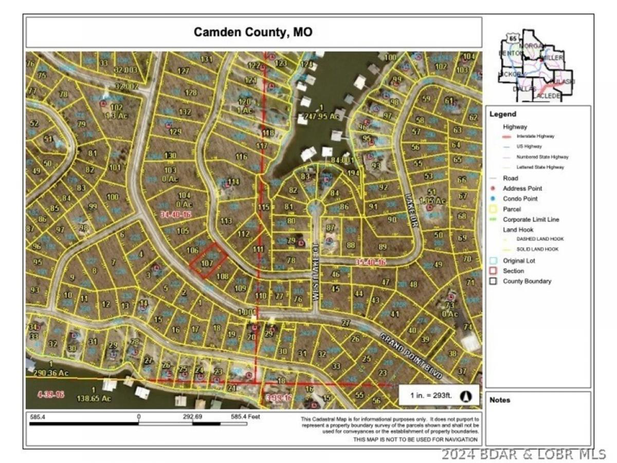 Picture of Residential Land For Sale in Porto Cima, Missouri, United States