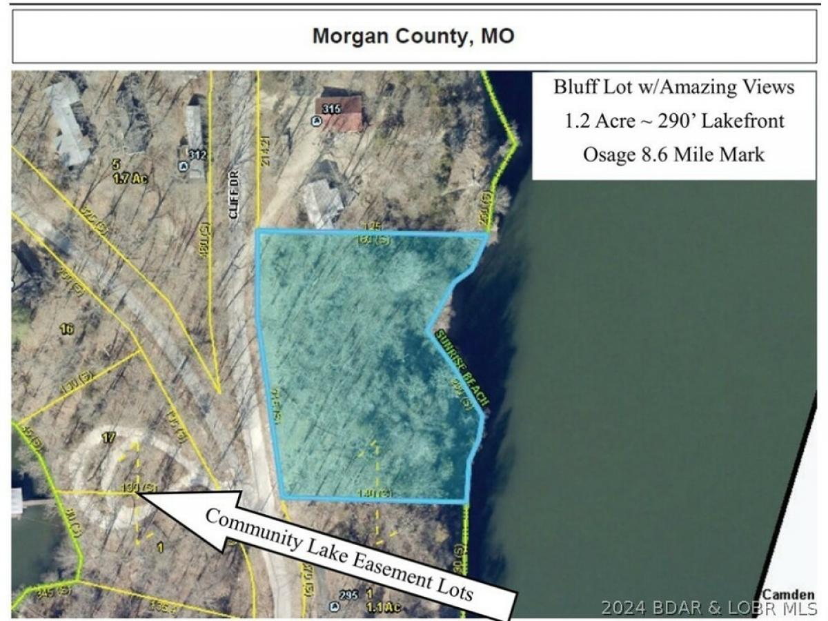 Picture of Residential Land For Sale in Sunrise Beach, Missouri, United States