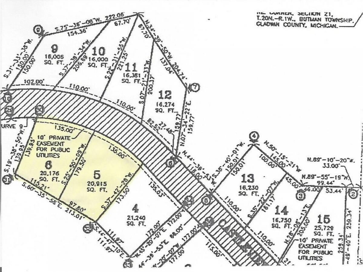 Picture of Residential Land For Sale in Gladwin, Michigan, United States