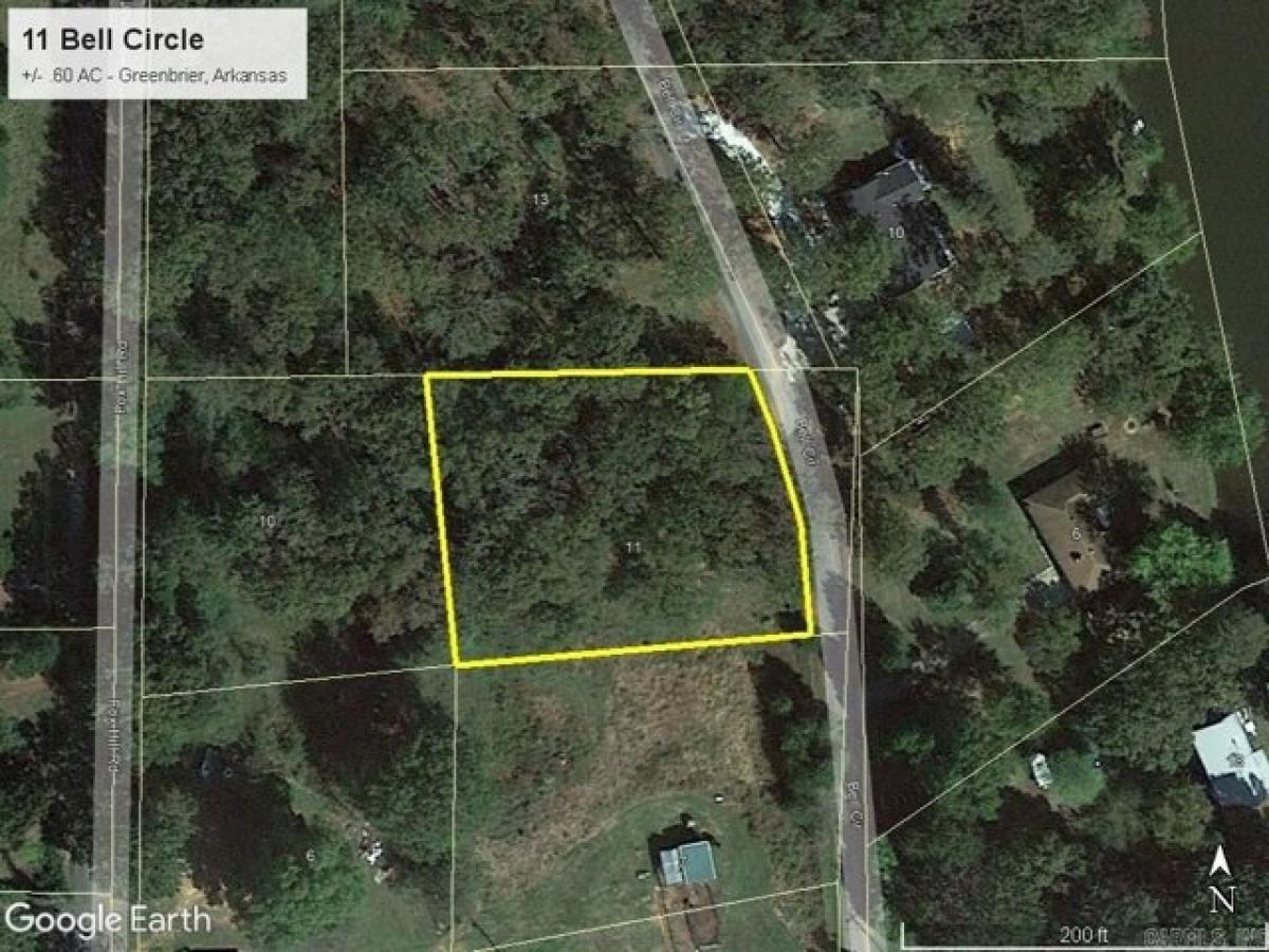 Picture of Residential Land For Sale in Greenbrier, Arkansas, United States