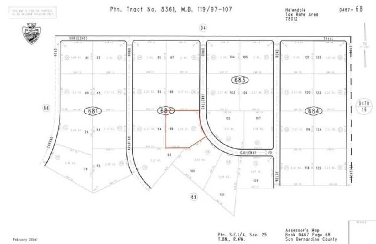 Picture of Residential Land For Sale in Helendale, California, United States