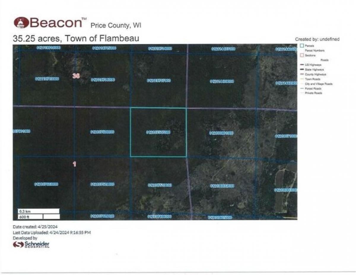 Picture of Residential Land For Sale in Phillips, Wisconsin, United States