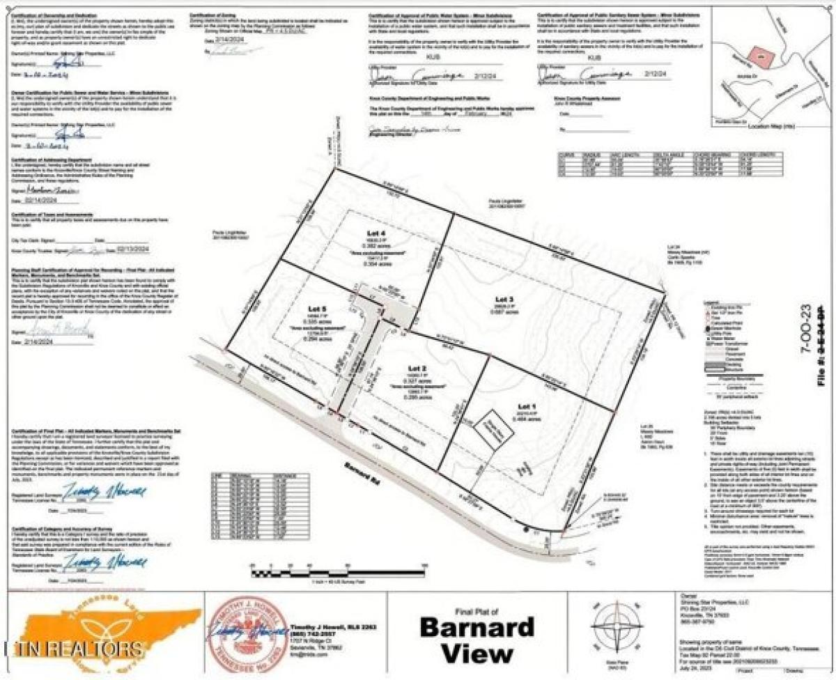 Picture of Residential Land For Sale in Knoxville, Tennessee, United States