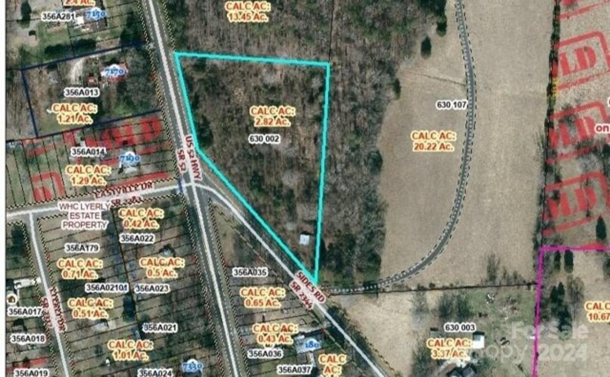 Picture of Residential Land For Sale in Salisbury, North Carolina, United States