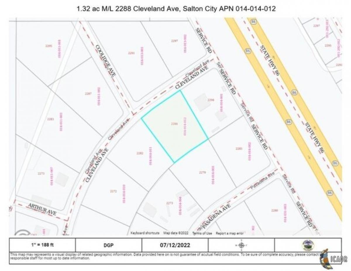 Picture of Residential Land For Sale in Salton City, California, United States