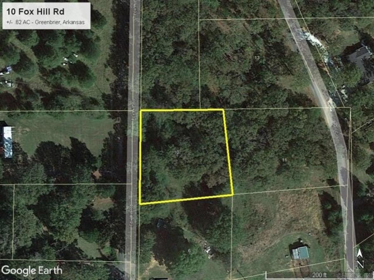 Picture of Residential Land For Sale in Greenbrier, Arkansas, United States