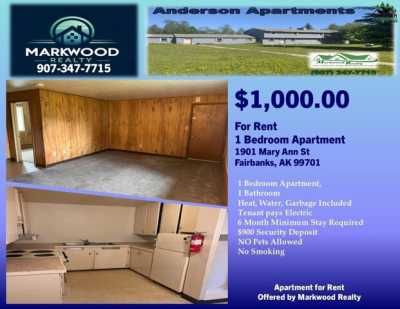 Apartment For Rent in Fairbanks, Alaska