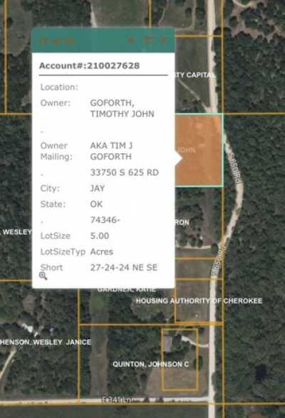 Residential Land For Sale in Jay, Oklahoma