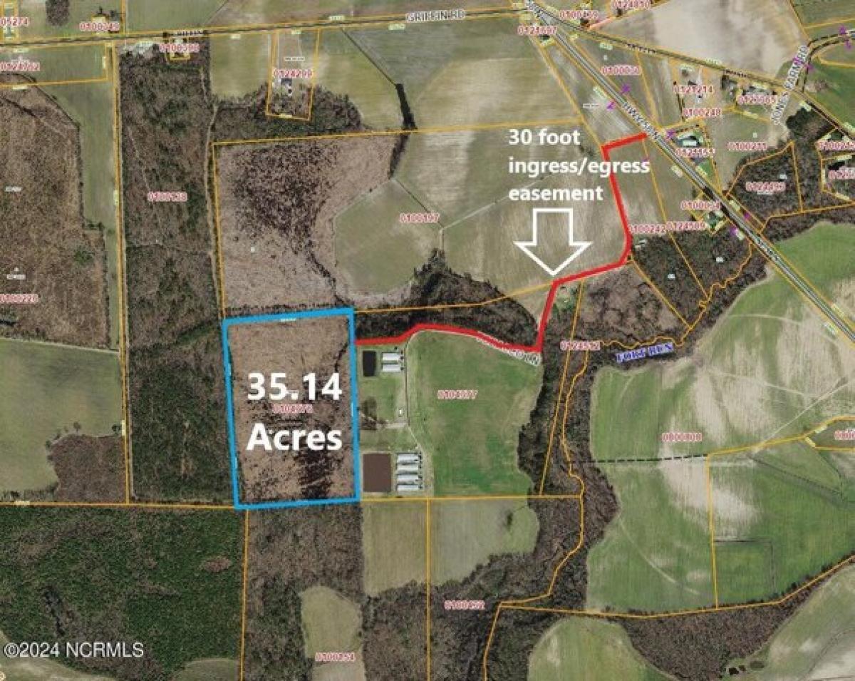 Picture of Residential Land For Sale in Snow Hill, North Carolina, United States