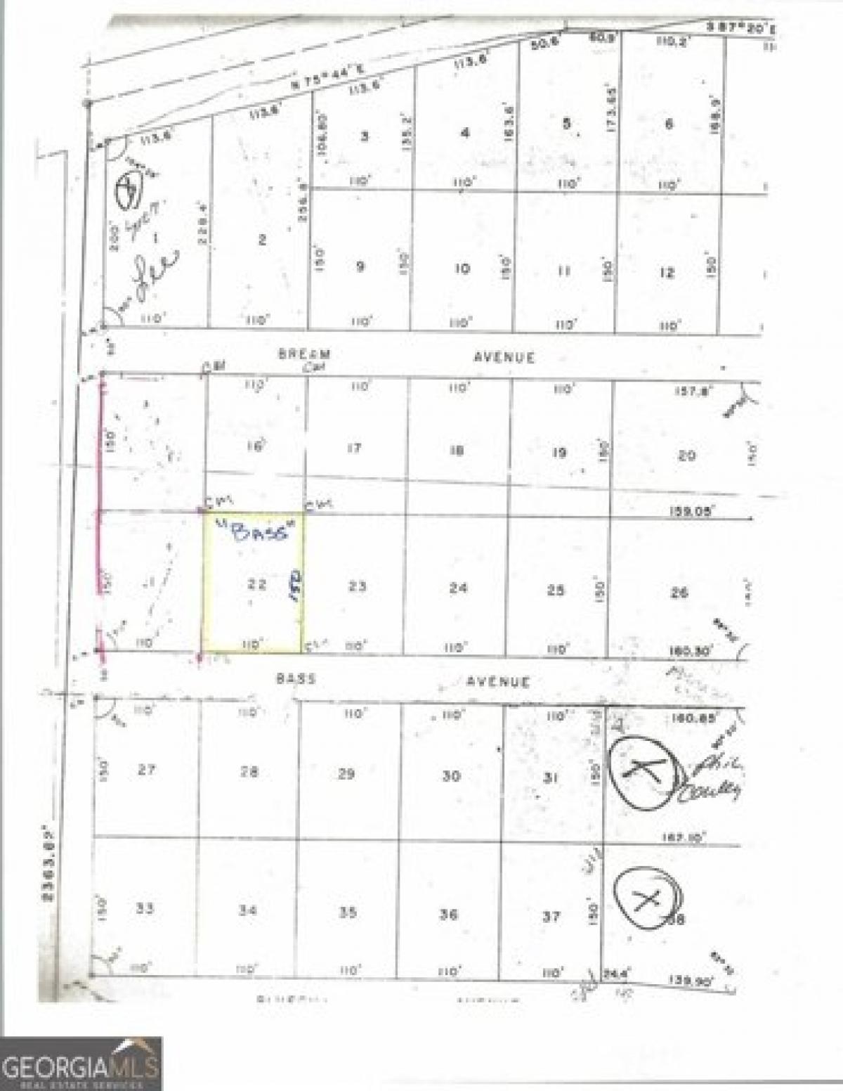 Picture of Residential Land For Sale in Kingsland, Georgia, United States