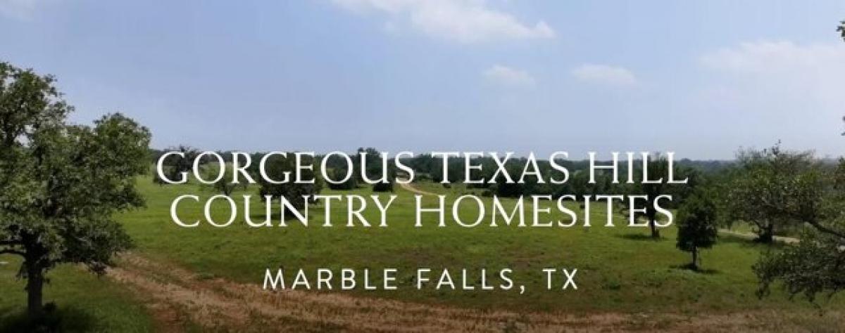 Picture of Residential Land For Sale in Marble Falls, Texas, United States