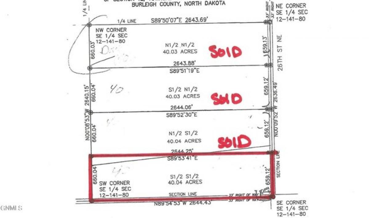 Picture of Residential Land For Sale in Baldwin, North Dakota, United States