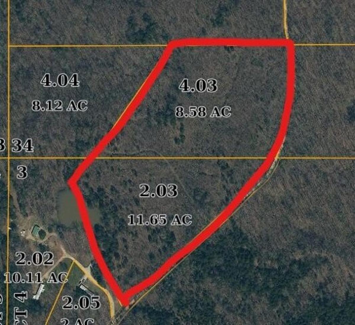 Picture of Residential Land For Sale in Pontotoc, Mississippi, United States